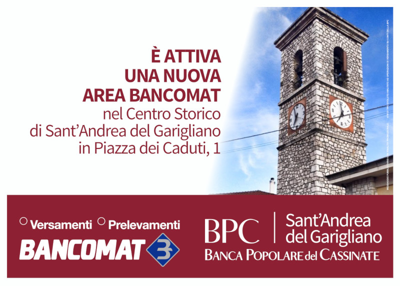Un nuovo ATM a S. Andrea del Garigliano
