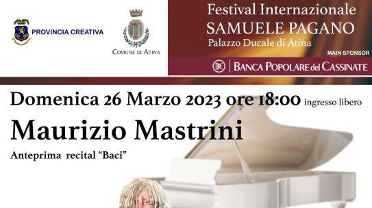 Festival Internazionale Samuele Pagano – Concerto del Pianista Maurizio Mastrini