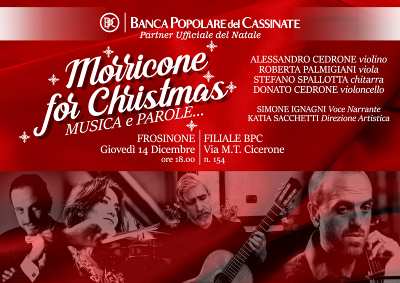 “Morricone for Christmas: musica e parole…”
